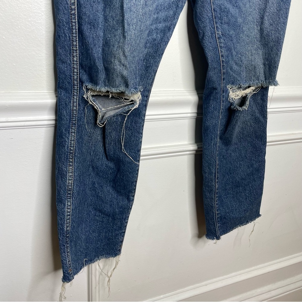 Good American Good Curve High Waist Raw Hem Straight Leg Jeans Womens 4/27 - Picture 4 of 10